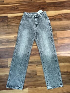 Le Lis Acid Wash Jeans - Gray